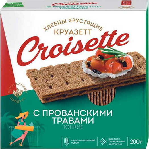 Хлебцы ржано-пшеничные 200г с прованскими травами ООО Ориент Продактс Россия