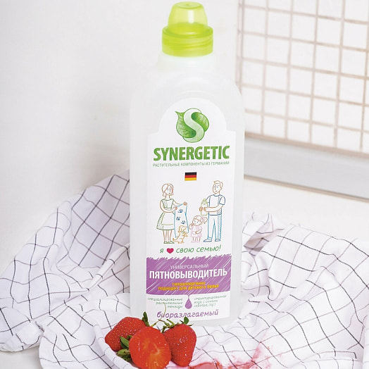 Пятновыводитель SYNERGETIC 1л Россия