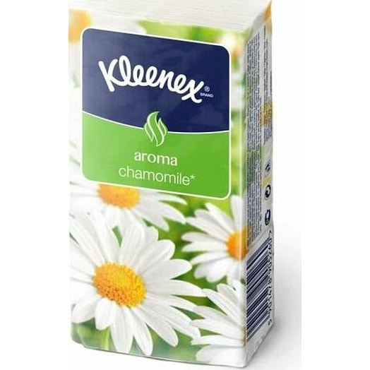 Платки носовые ароматизированные Kleenex Ромашка (Camomile)*1*10шт н. Ромашка 1шт Венгрия