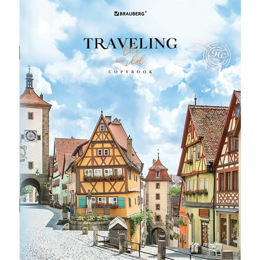 Тетрадь BRAUBERG Traveling (А5, 96л, линия) арт.404439 Россия