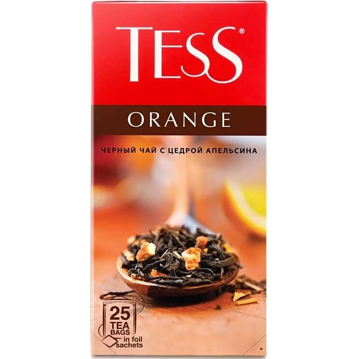 Чай Tess 37.5г Orange чёрный 25*1.5г Россия