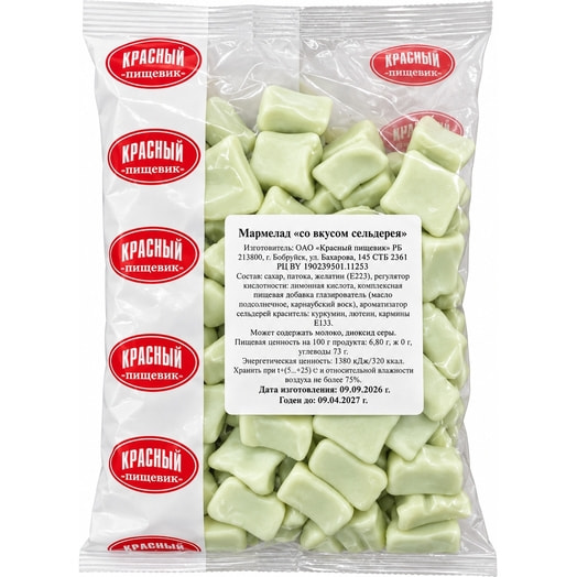 Мармелад со вкусом сельдерея ОАО Красный Пищевик Беларусь
