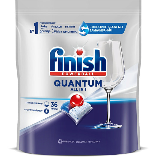 Средство для мытья посуды Quantum 417г для ПММ 36 шт Reckitt Benckiser Польша