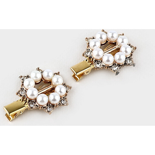 Заколки для волос жемчужные Ты прекрасна 4,5х2см арт.10588775 Китай Art beauty