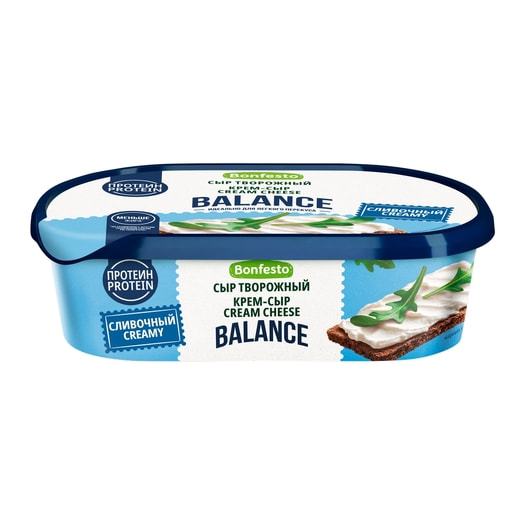 Сыр сливочный Кремчиз Balance 65% 140г Туровский МК Беларусь Bonfesto