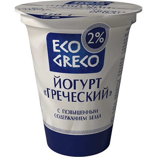 Йогурт с повыш содержанием белка Греческий 310г ОАО Бабушкина крынка Беларусь ECO GRECO