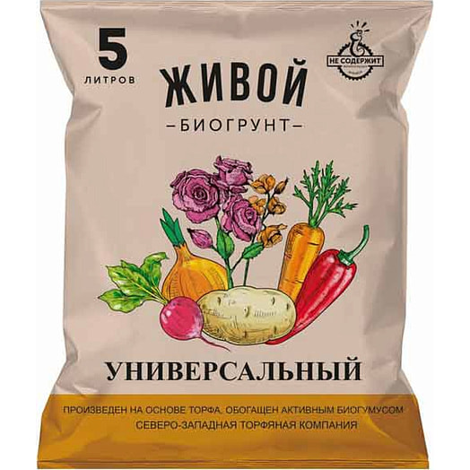 Грунт Универсальный 5л Россия Живой грунт