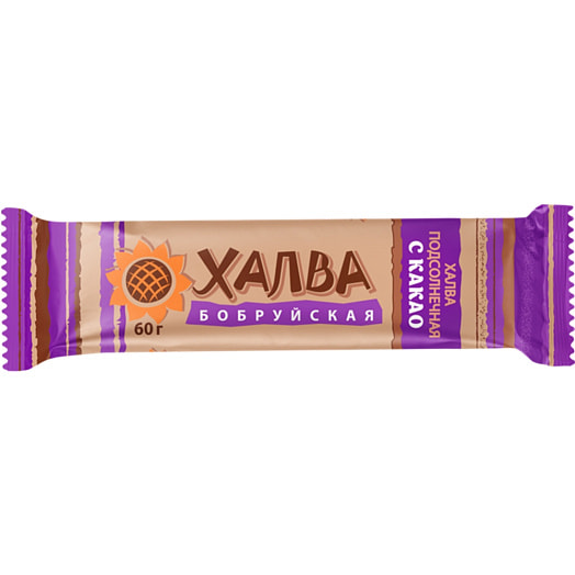 Халва подсолнечная с какао 60г ОАО Красный пищевик Беларусь Красный пищевик