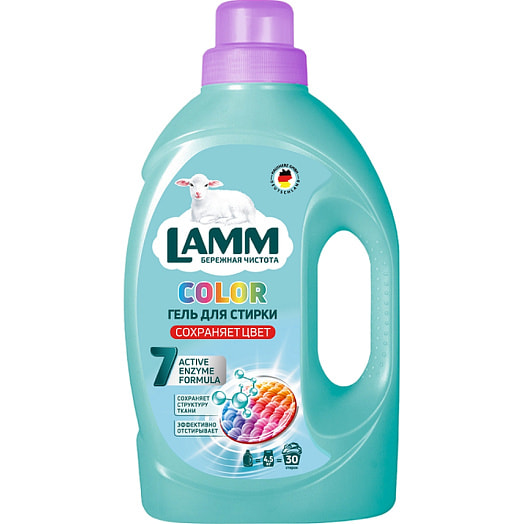 Гель для стирки Колор 1.95л ООО Хаусхерц корпорэйшн Россия Lamm