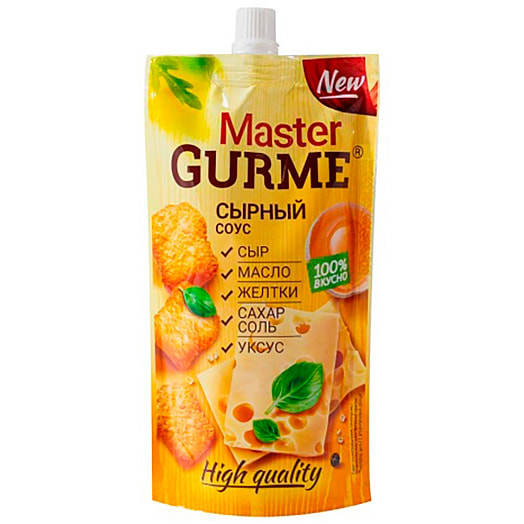 Соус Master Gurme Сырный 35% 200г дой-пак АО ЭФКО Россия