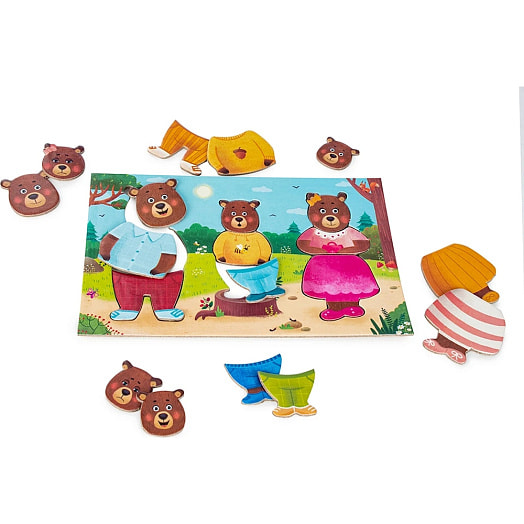 Пазл Семья медведей арт.2307C ООО Желтый крокодил Беларусь GENIO KIDS-DIDACTICS