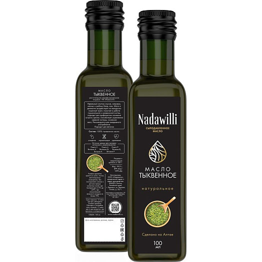 Масло Тыквенное нераф. 100мл ст/б ООО Надавилли Россия
