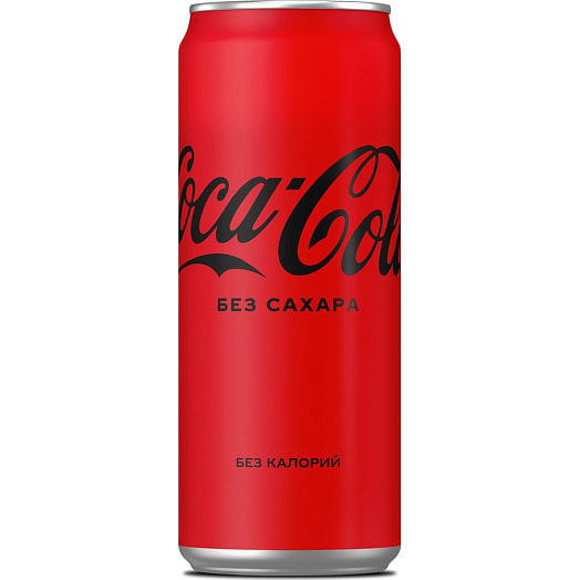 Напиток б/алк Coca-Cola Zero 330мл ж/б газ. Coca-Cola Беларусь