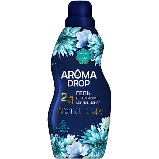 Гель для стирки Свежесть лотоса 1л 2 в 1 СХЗ (Ступино) Россия Aroma Drop