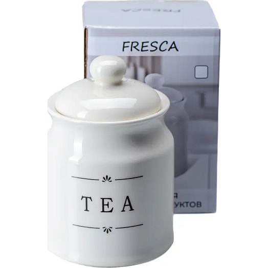 Банка для сыпучих прод керамическая tea 700мл/10,5*16см арт.QC23A410T Китай