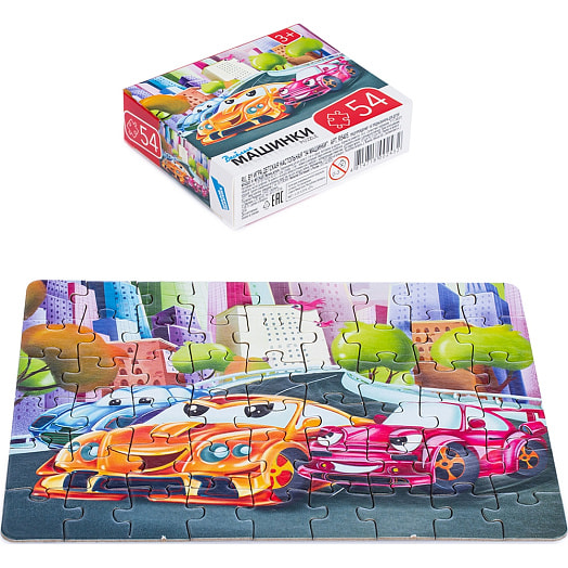 Пазлы 54 Машинки арт.RI5405C ООО Желтый крокодил Беларусь DREAM MAKERS-BOARD GAMES