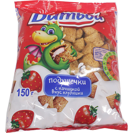 Подушечки с начинкой Клубника 150г Беларусь