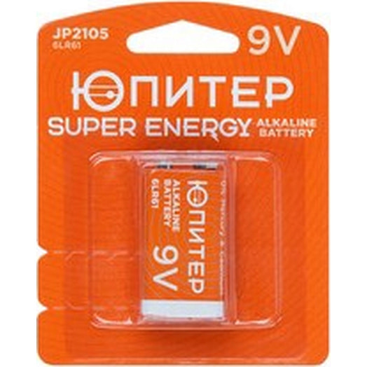 Батарейка 6LR61 (6LF22) 9V alkaline арт.JP2105 Китай ЮПИТЕР