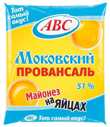 Майонез Моковский Провансаль 360г пл ОДО Фирма АВС Беларусь
