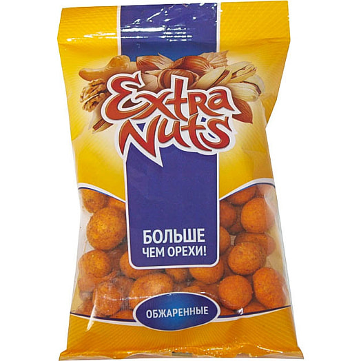 Арахис в хрустящей корочке с паприкой EXTRA NUTS 60г ООО Детави Литва Extra Nuts