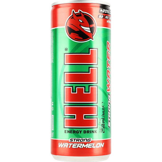 Напиток энергетический Hell 250мл арбуз HELL Energy Венгрия HELL
