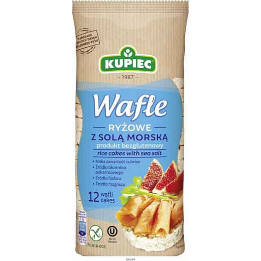 Рисовые вафли Купец 120г с морской солью Польша