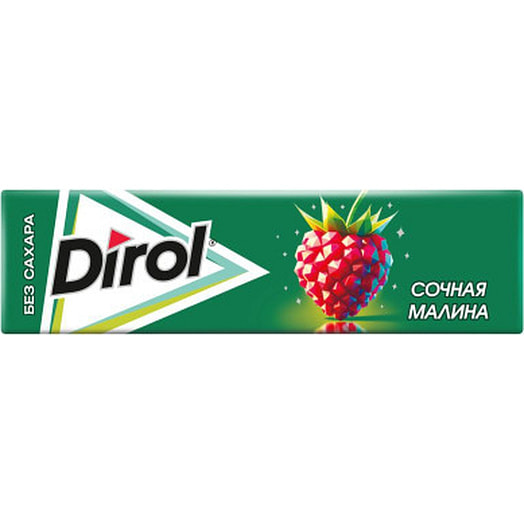 Жевательная резинка б/сах Dirol Яркая малина 13.6г Мондэлис Русь ООО Россия