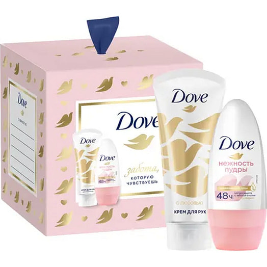 Подарочный набор Dove Слюбовью для вас (део-шарик, крем д/рук) Unilever Россия