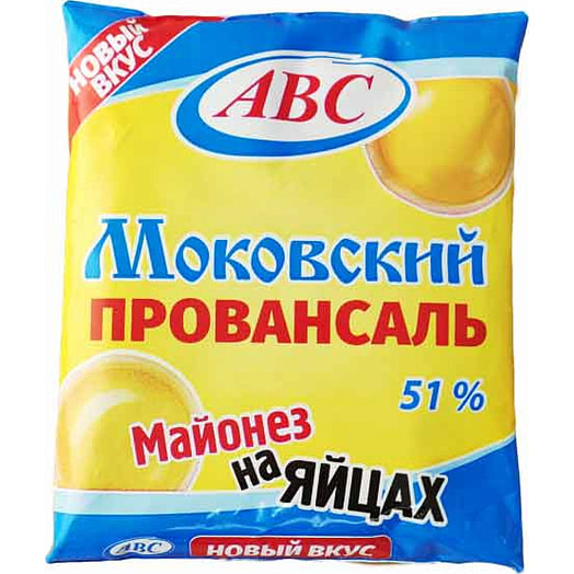Майонез Моковский Провансаль 360г пл ОДО Фирма АВС Беларусь