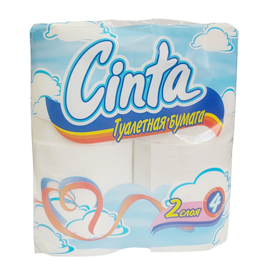 Туалетная бумага Cinta 4рул ООО Полоцкая БК Беларусь