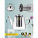 Чайник с фильтр-ситечком Linea Franco 0,7л арт.93-FR-TEA-09-700 ООО Регент Рус Китай Regent Inox