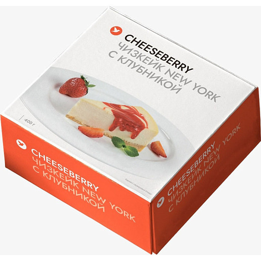 Чизкейк Сheeseberry New York с клубникой зам 400г Чизберри Гуд Фуд Россия