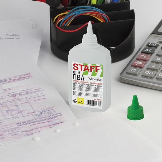 Клей ПВА Staff Everyday 85г с дозатором арт.225175 Россия