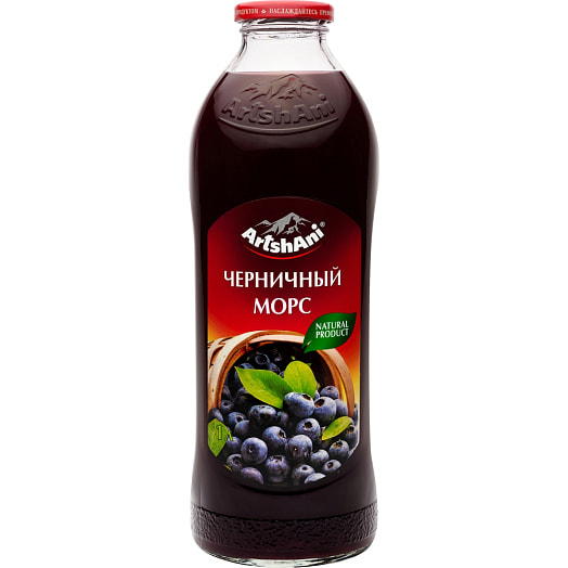Морс ягодный ArtshAni из черники 1л ст/б ООО ТПК Аршани Россия Arshani
