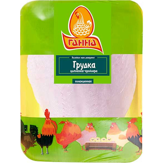 Грудка цыпленка бройлера охл лоток Витебская бройлерная Беларусь
