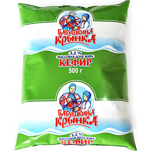 Кефир 3.2% 500мл пл. Бабушкина крынка Беларусь