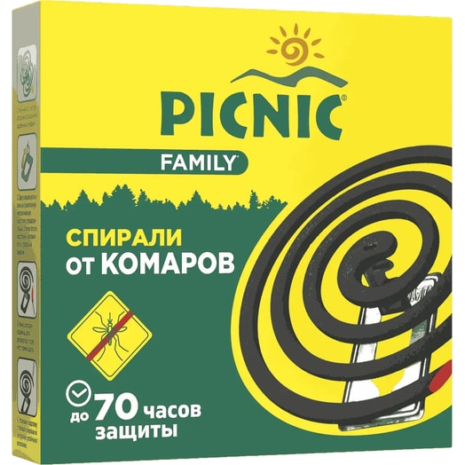 Антикомариная спираль Picnic Family 10шт ООО Компания Арнест Россия