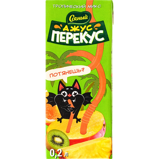 Нектар для дет/пит Сочный Джус перекус мультифрукт 200г СООО  Оазис Груп Беларусь Сочный