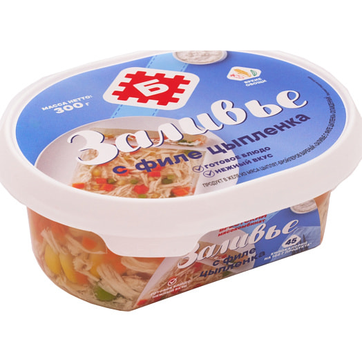 Продукт в желе Заливье с филе цыпленка 300г ОАО Брестский МК Беларусь