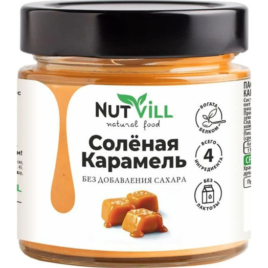 Паста NutVill Соленая карамель 170г ИП Перкина Е.А. Россия NutVill