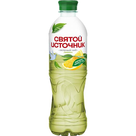 Напиток б/алк Святой Источник Зеленый чай негаз 500мл ПЭТ лимон ОООЗавод Святой Источник Россия Святой Источник