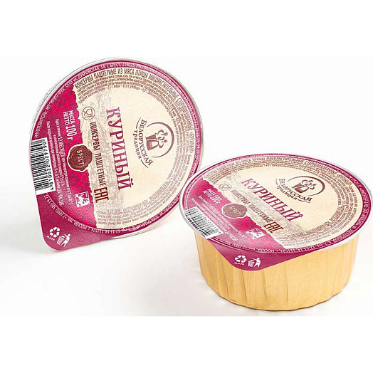 Консервы паштет Куриный 100г Инко-Фуд Беларусь