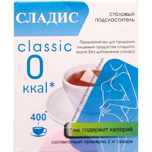 Спец.пищевой прод.диет.профилакт.питания столовый подсласт. 25г 400 таб (24,8гр) ООО Фабрика вкуса Россия