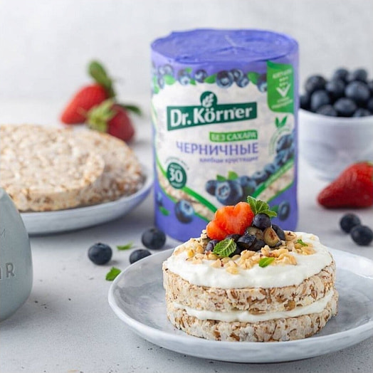 Хлебцы Хлебцы Dr.Korner черничные 100г Россия