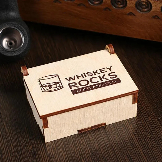 Камни для виски COLD & OLD, в шкатулке, натуральный стеатит, 6 шт. арт.4809246 Россия