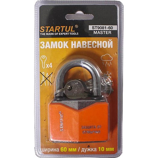Замок Startul Master навесной 60мм ST9081-60 Китай