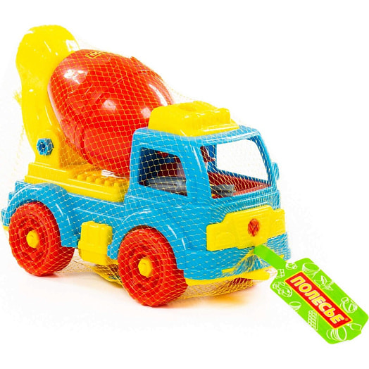 Конструктор-транспорт Автомобиль-бетоновоз 29 элементов арт.72993 СООО ПП Полесье Беларусь Полесье