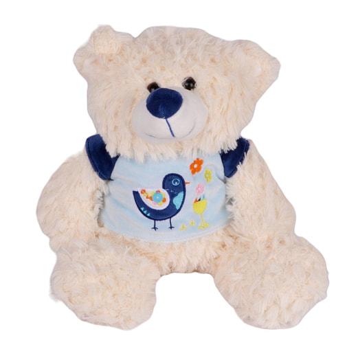 Игрушка Мишка в свитере 30см белая мягконабивная арт.017SBX078 Weihai Wonder Aartscrafts Co.,LTD Китай Крошка