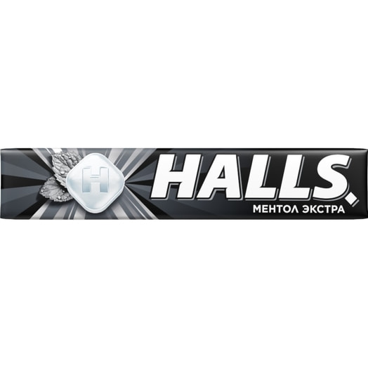 Карамель леденцовая Halls Extra Strong ментол, эвкалипт 25г Турция Halls