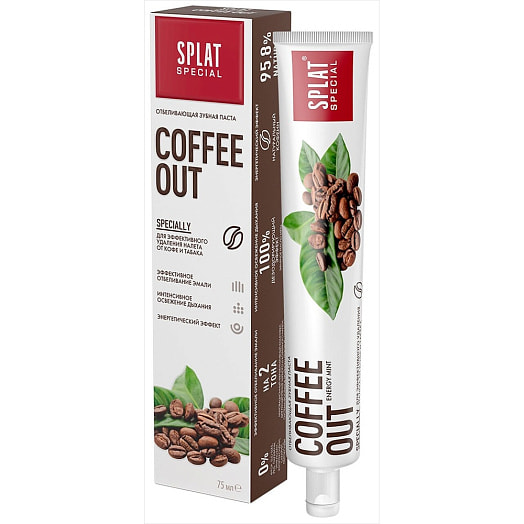 Зубная паста SPLAT Special 75мл COFFE OUT Россия SPLAT